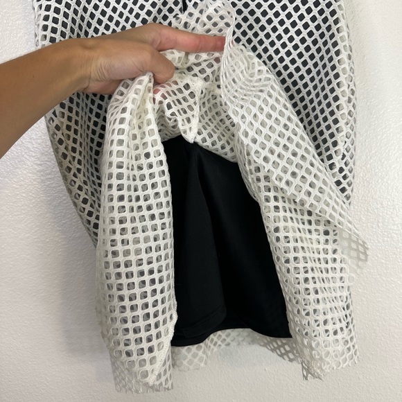 ASOS | White Mesh Net Overlay Dress - Picture 8 of 13